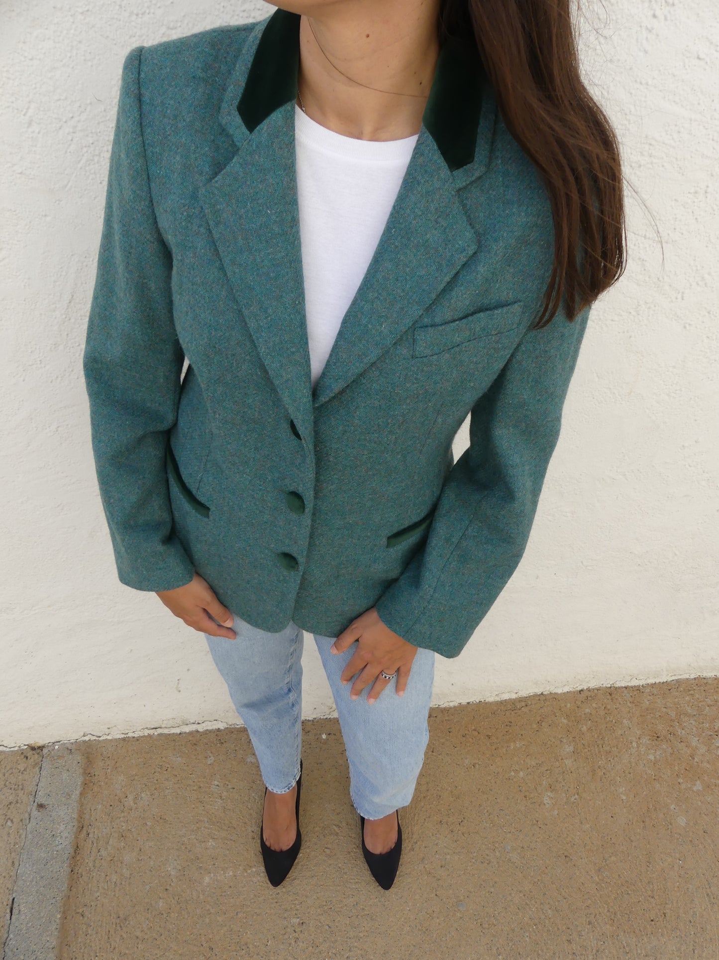 EDITH VINTAGE BLAZER - La Vague Vintage Shop 