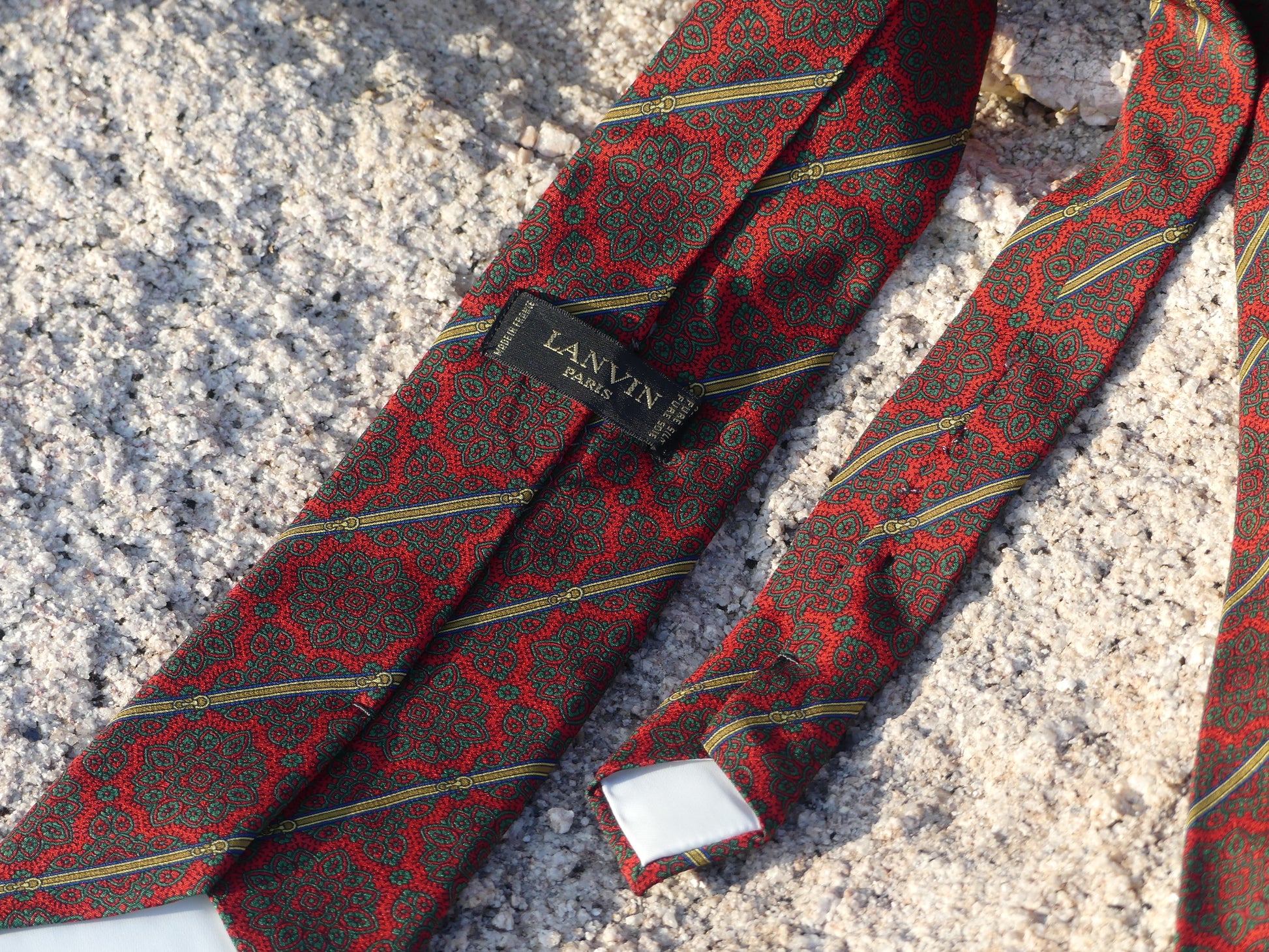 LANVIN VINTAGE TIE - La Vague Vintage Shop 