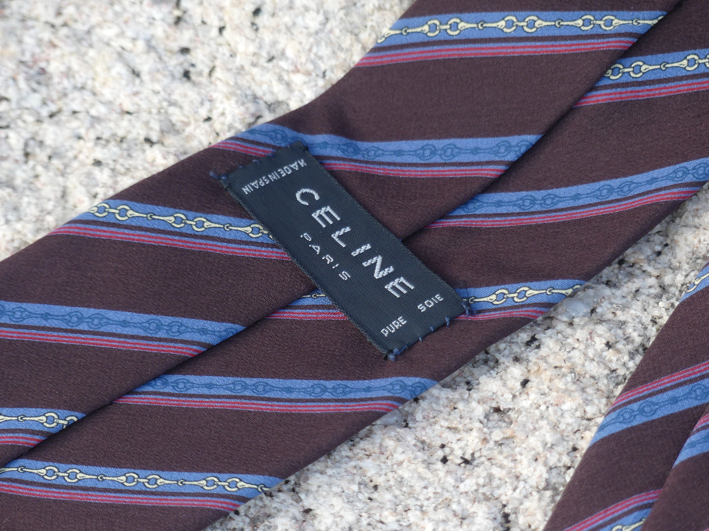 CELINE VINTAGE TIE - La Vague Vintage Shop 