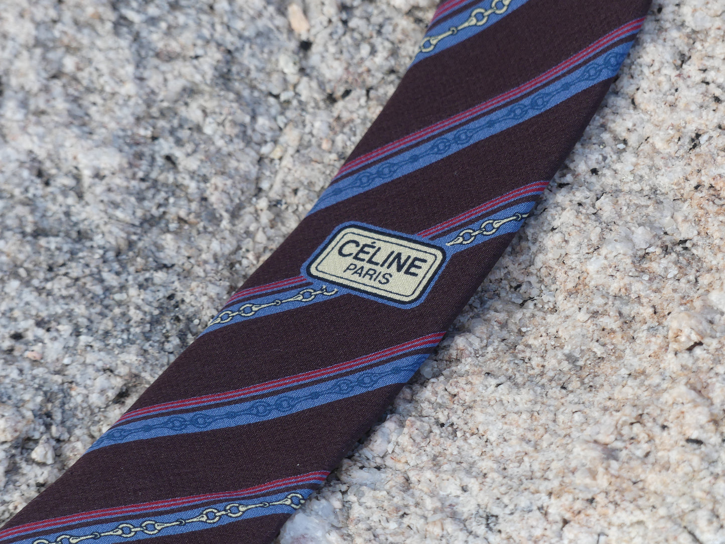 CELINE VINTAGE TIE - La Vague Vintage Shop 