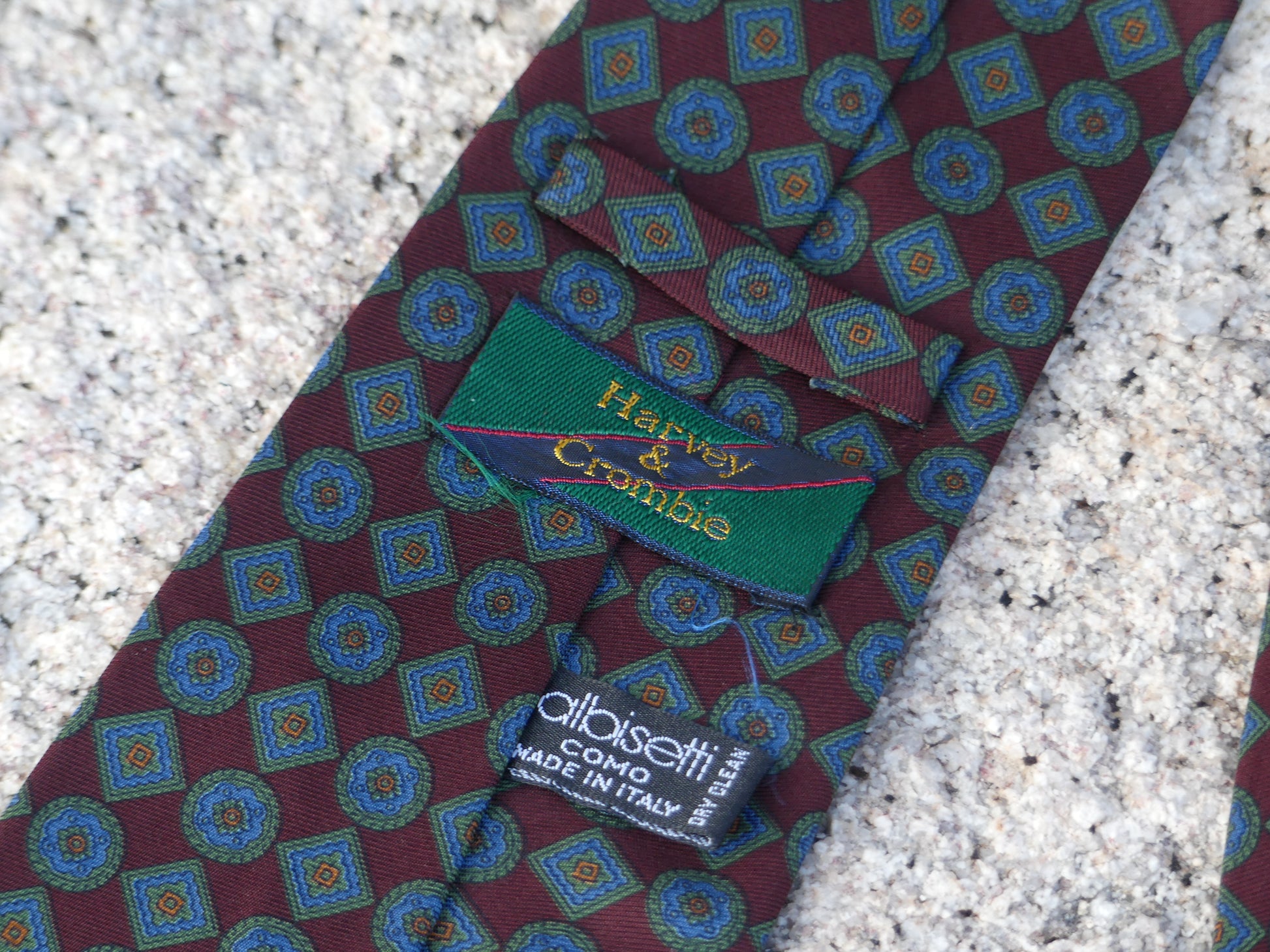 HARVEY & CROMBIE TIE - La Vague Vintage Shop 