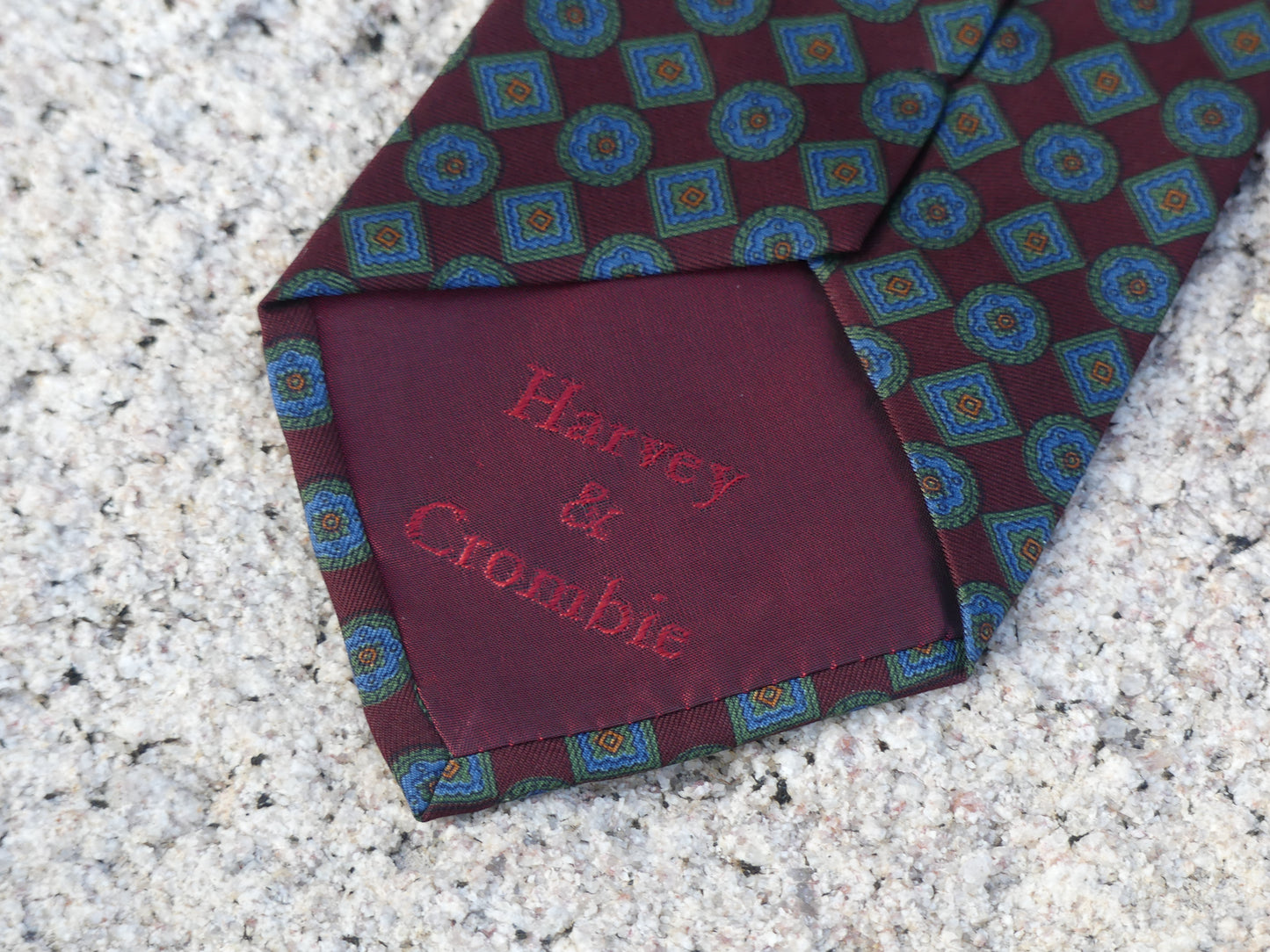 HARVEY & CROMBIE TIE - La Vague Vintage Shop 