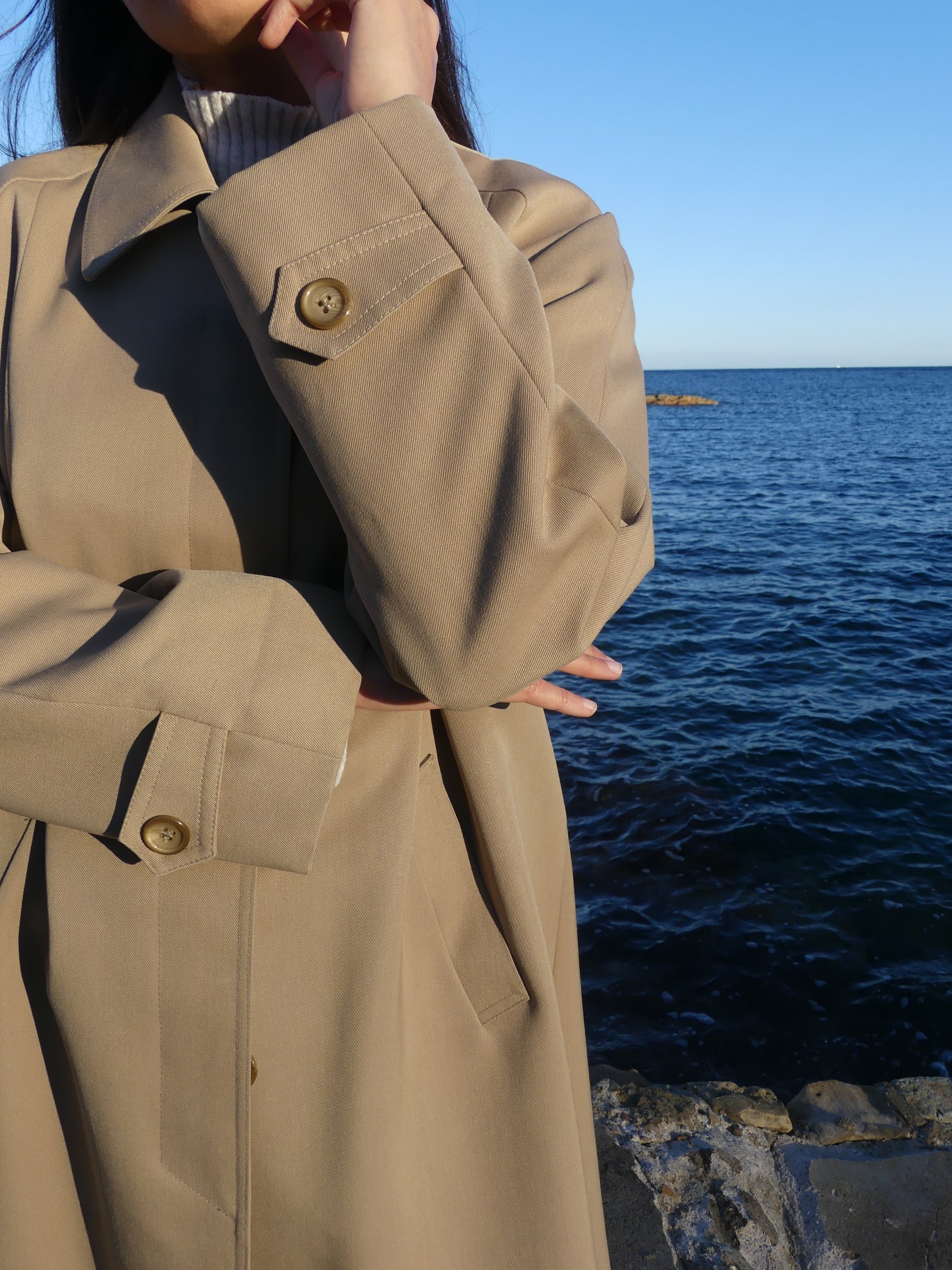 VALENTIN VINTAGE TRENCH COAT - La Vague Vintage Shop 