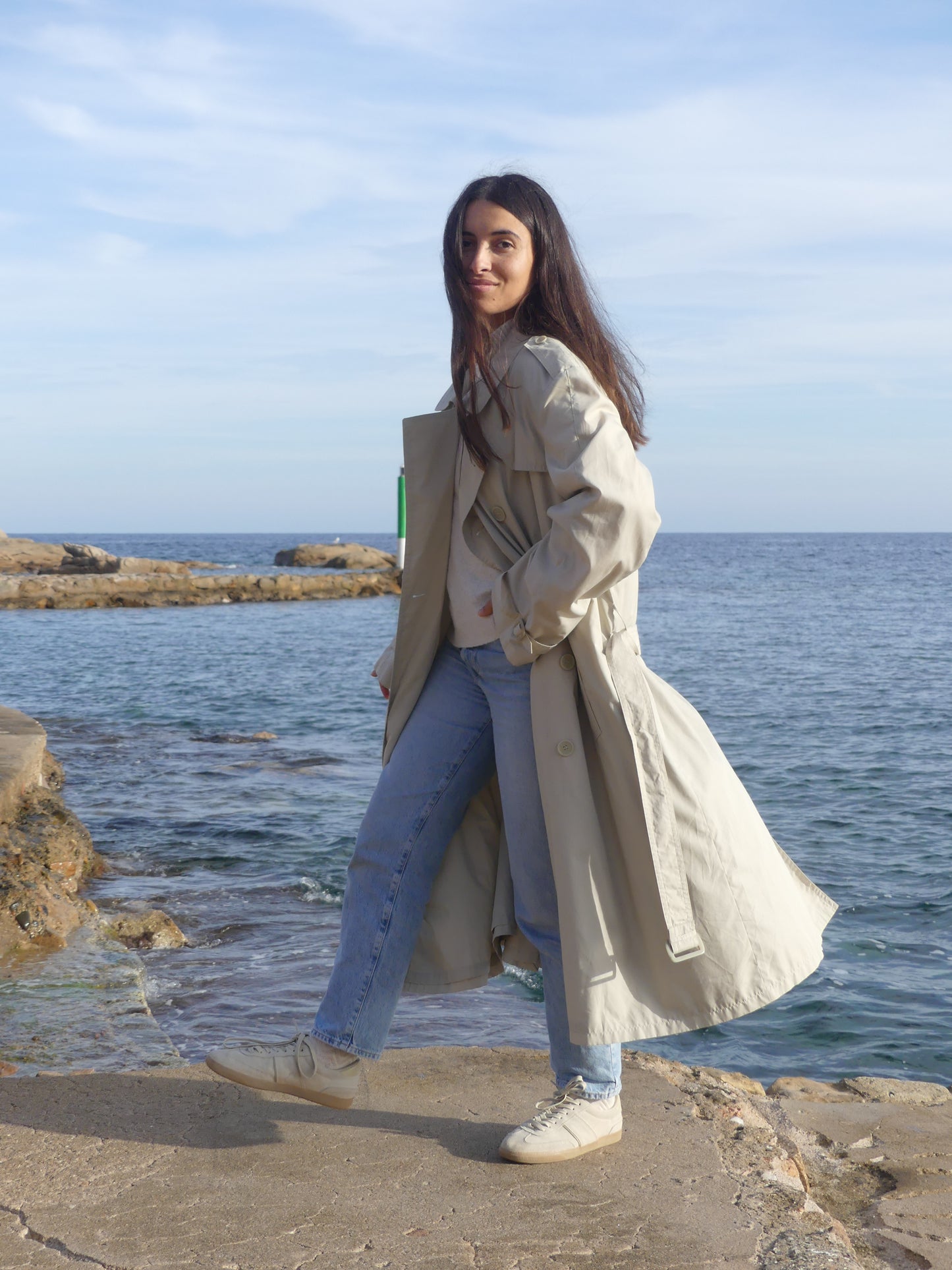 MORGANE TRENCH COAT - La Vague Vintage Shop 