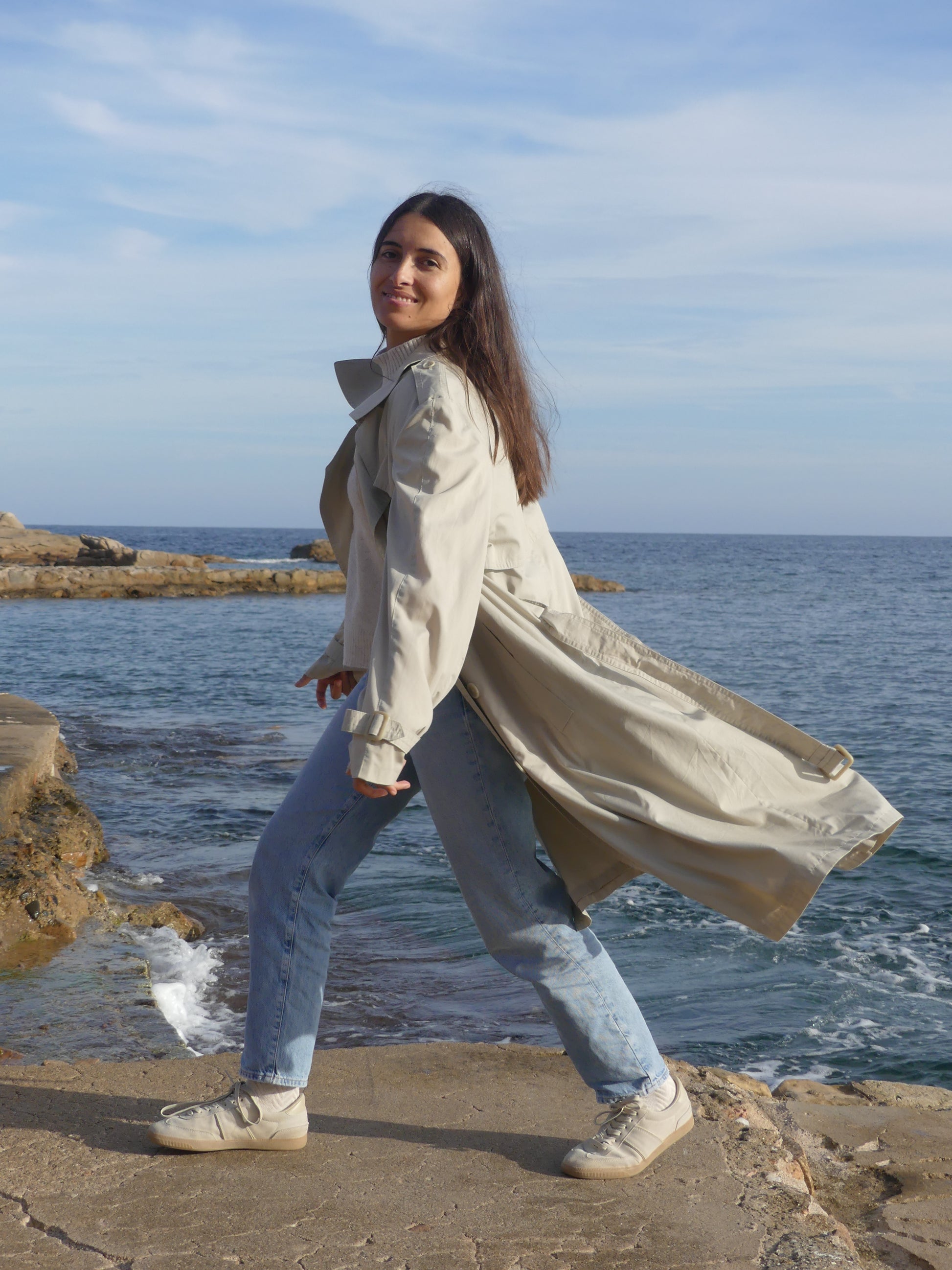 MORGANE TRENCH COAT - La Vague Vintage Shop 