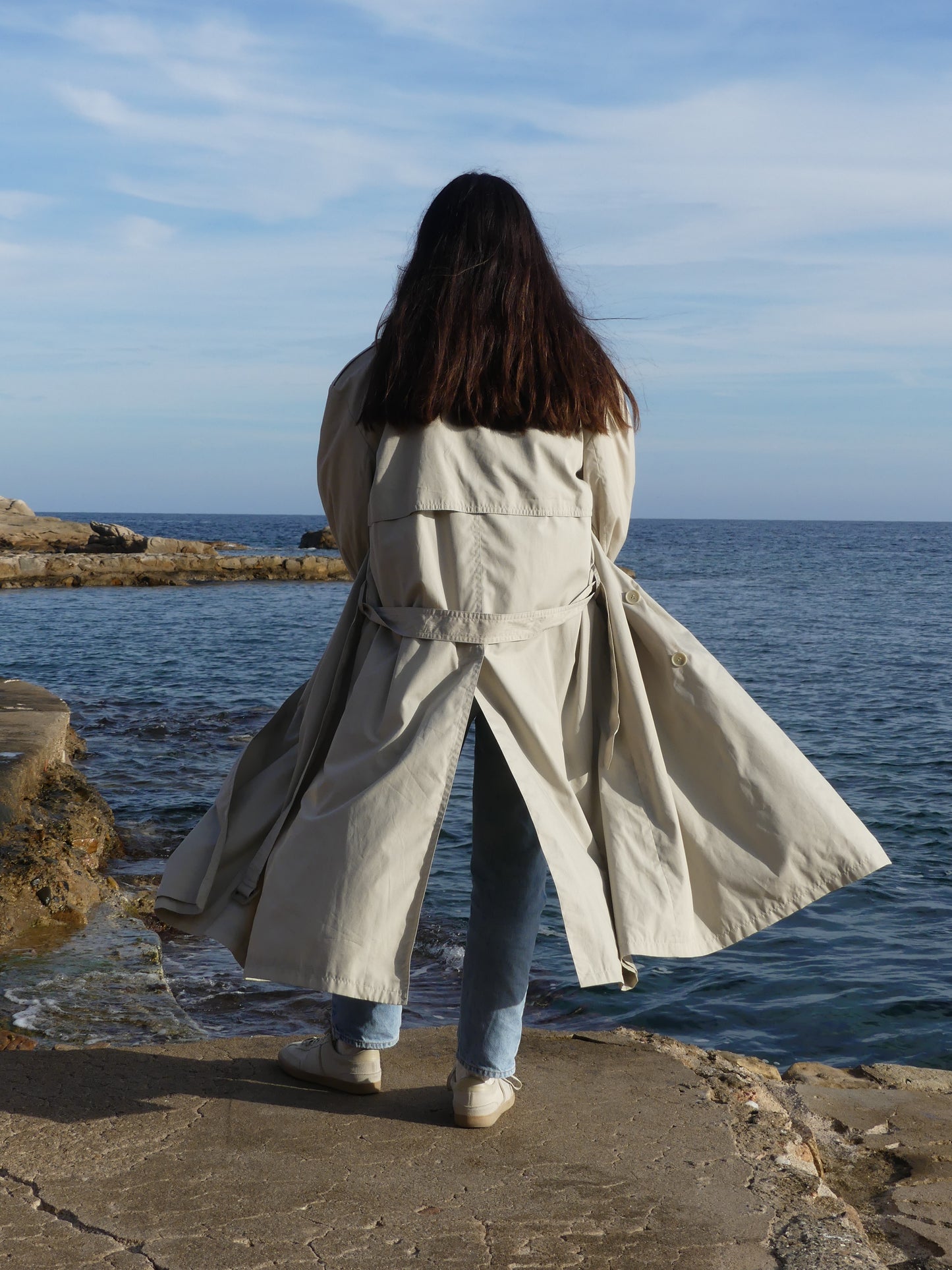 MORGANE TRENCH COAT - La Vague Vintage Shop 