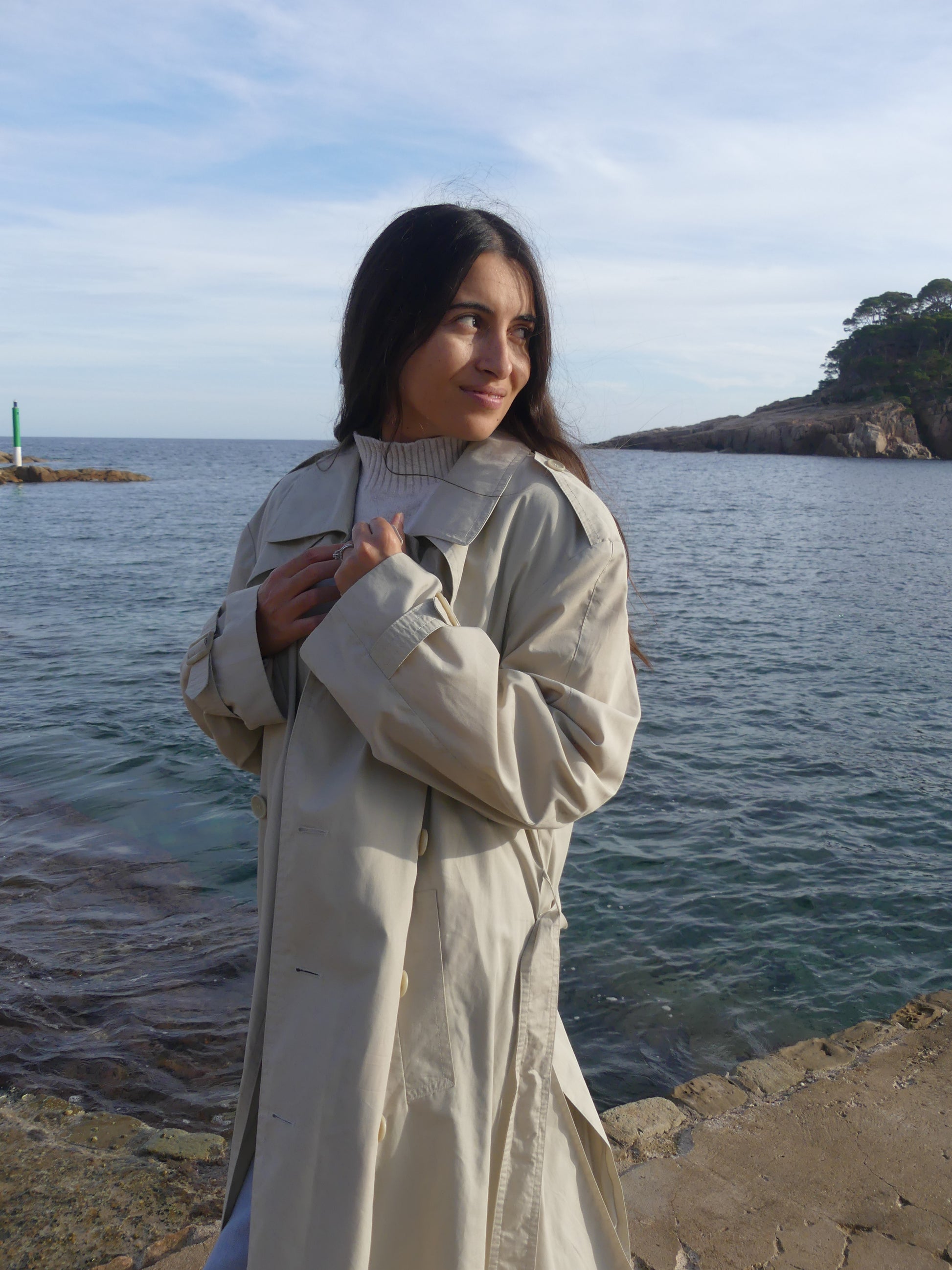 MORGANE TRENCH COAT - La Vague Vintage Shop 