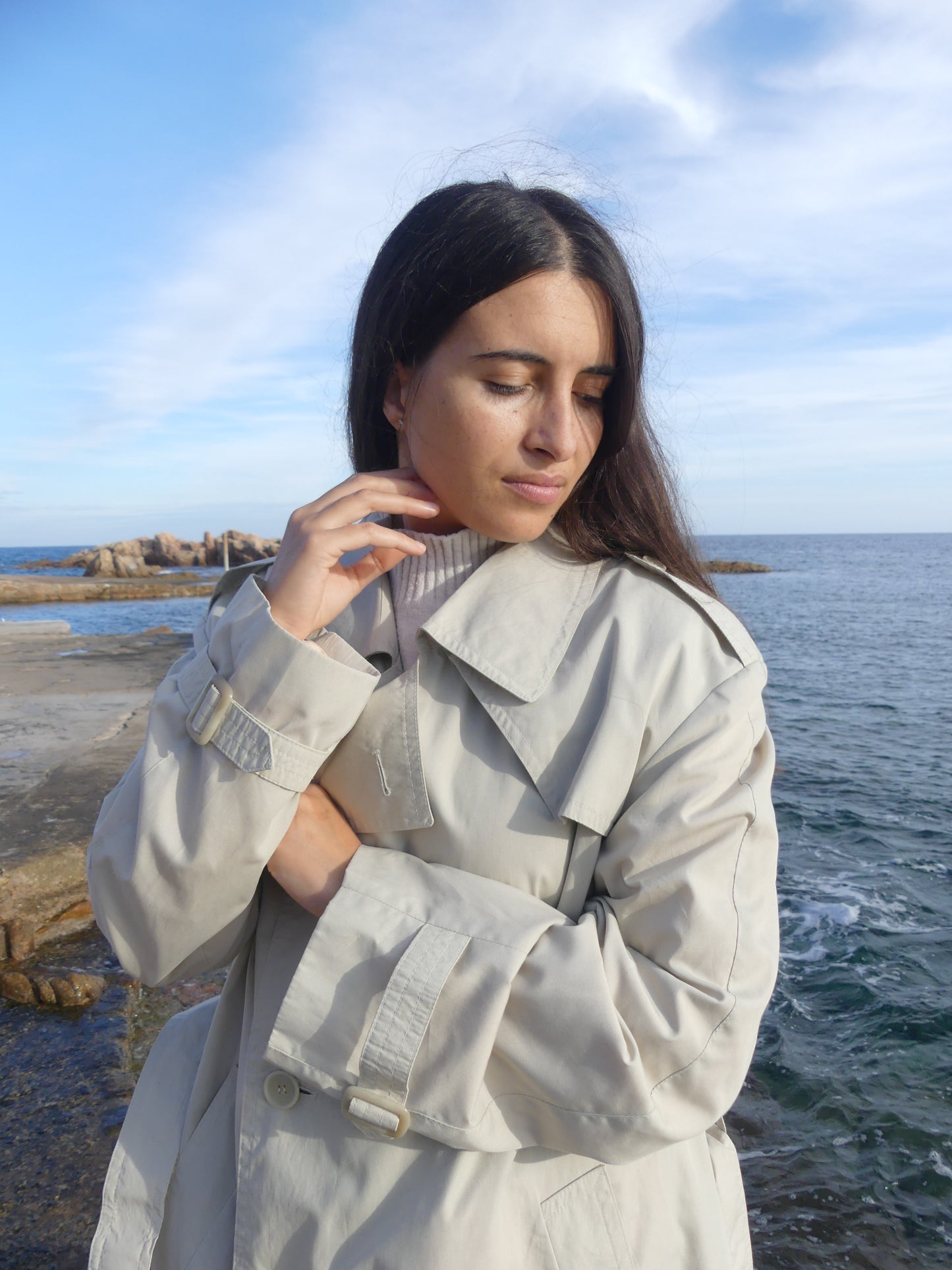 MORGANE TRENCH COAT - La Vague Vintage Shop 