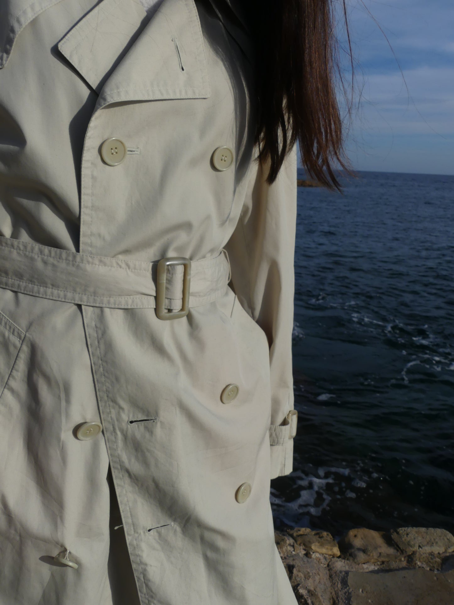 MORGANE TRENCH COAT - La Vague Vintage Shop 