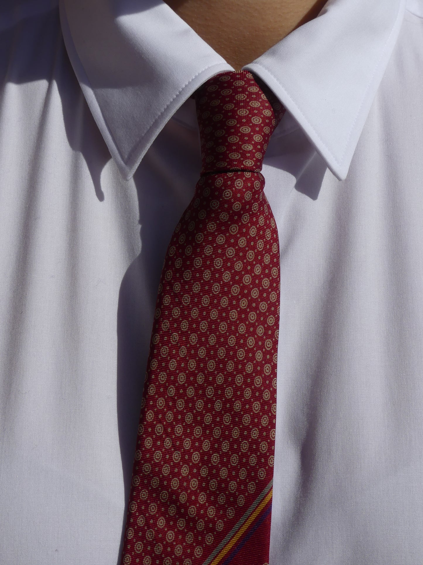 YVES SAINT LAURENT VINTAGE TIE RED - La Vague Vintage Shop 