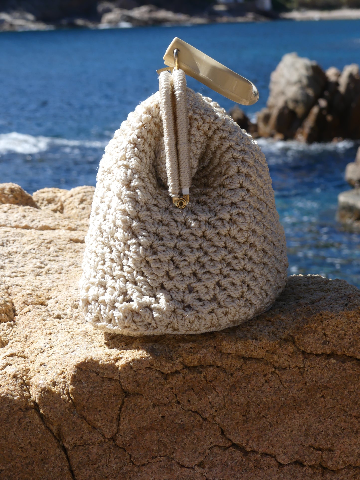 CROCHET VINTAGE HANDBAG - La Vague Vintage Shop 