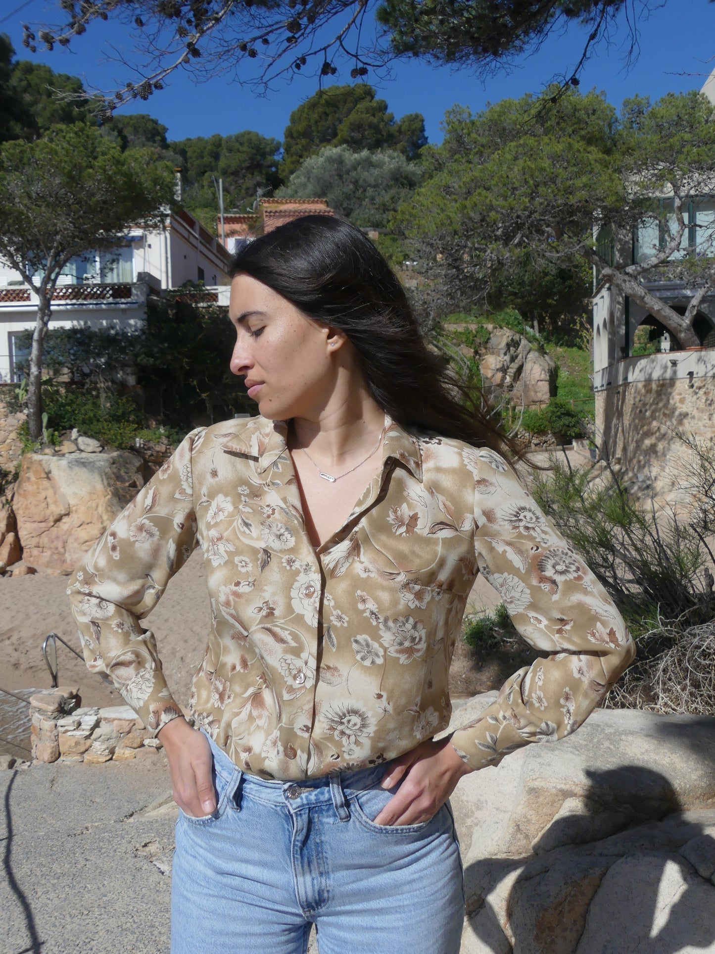 CAMILLE VINTAGE SHIRT - La Vague Vintage Shop 