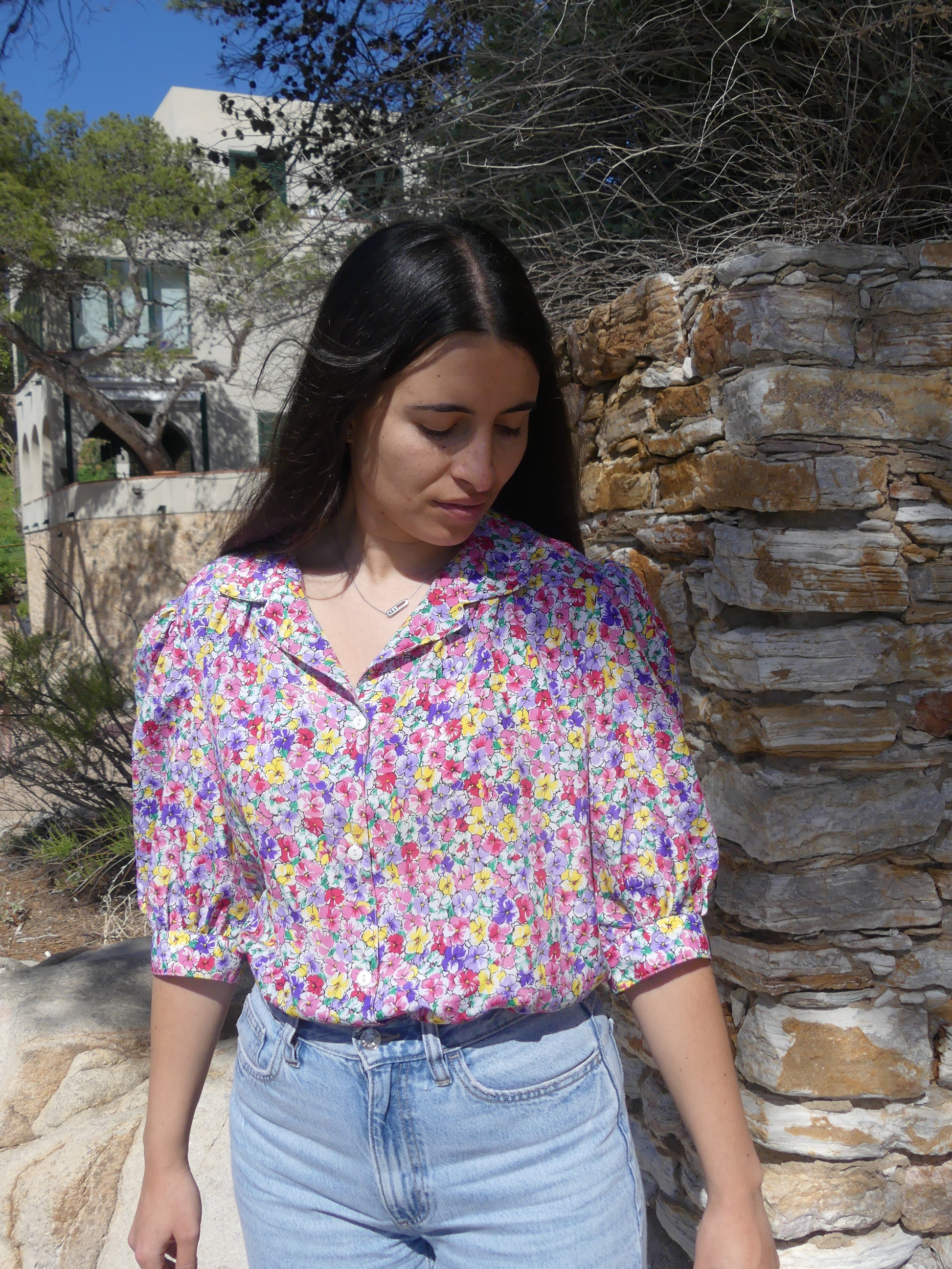 LAETITIA VINTAGE BLOUSE - La Vague Vintage Shop 