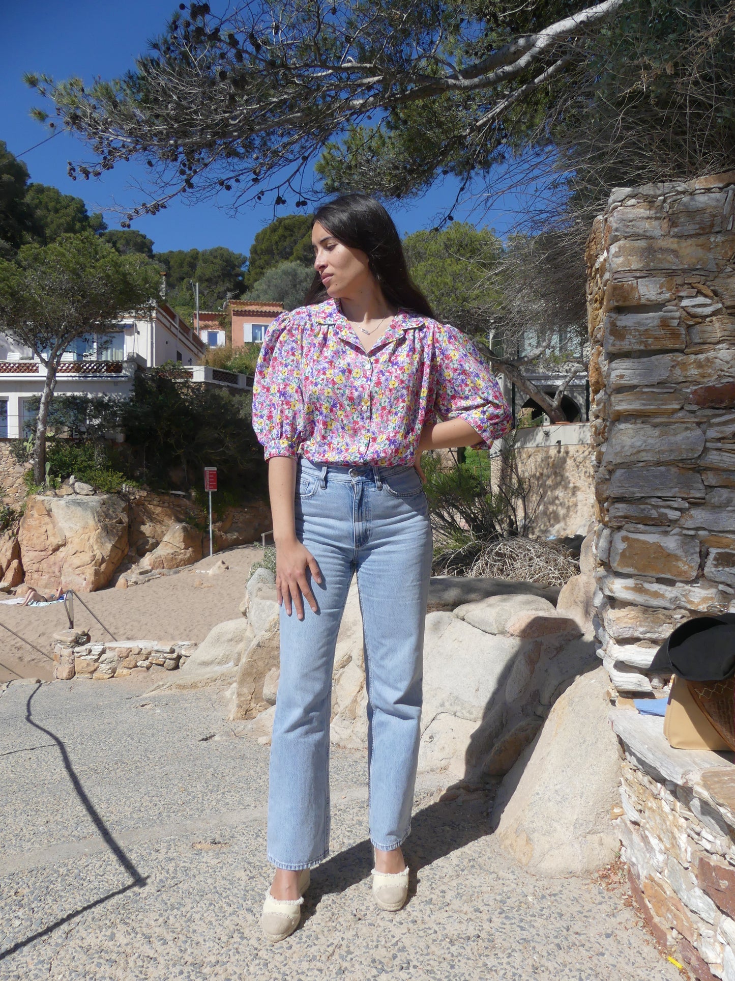 LAETITIA VINTAGE BLOUSE - La Vague Vintage Shop 