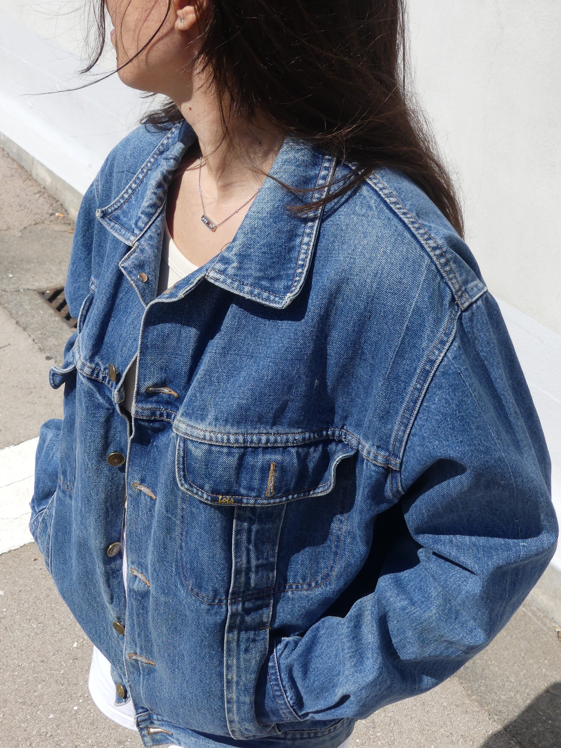 LOIS VINTAGE DENIM JACKET - La Vague Vintage Shop 