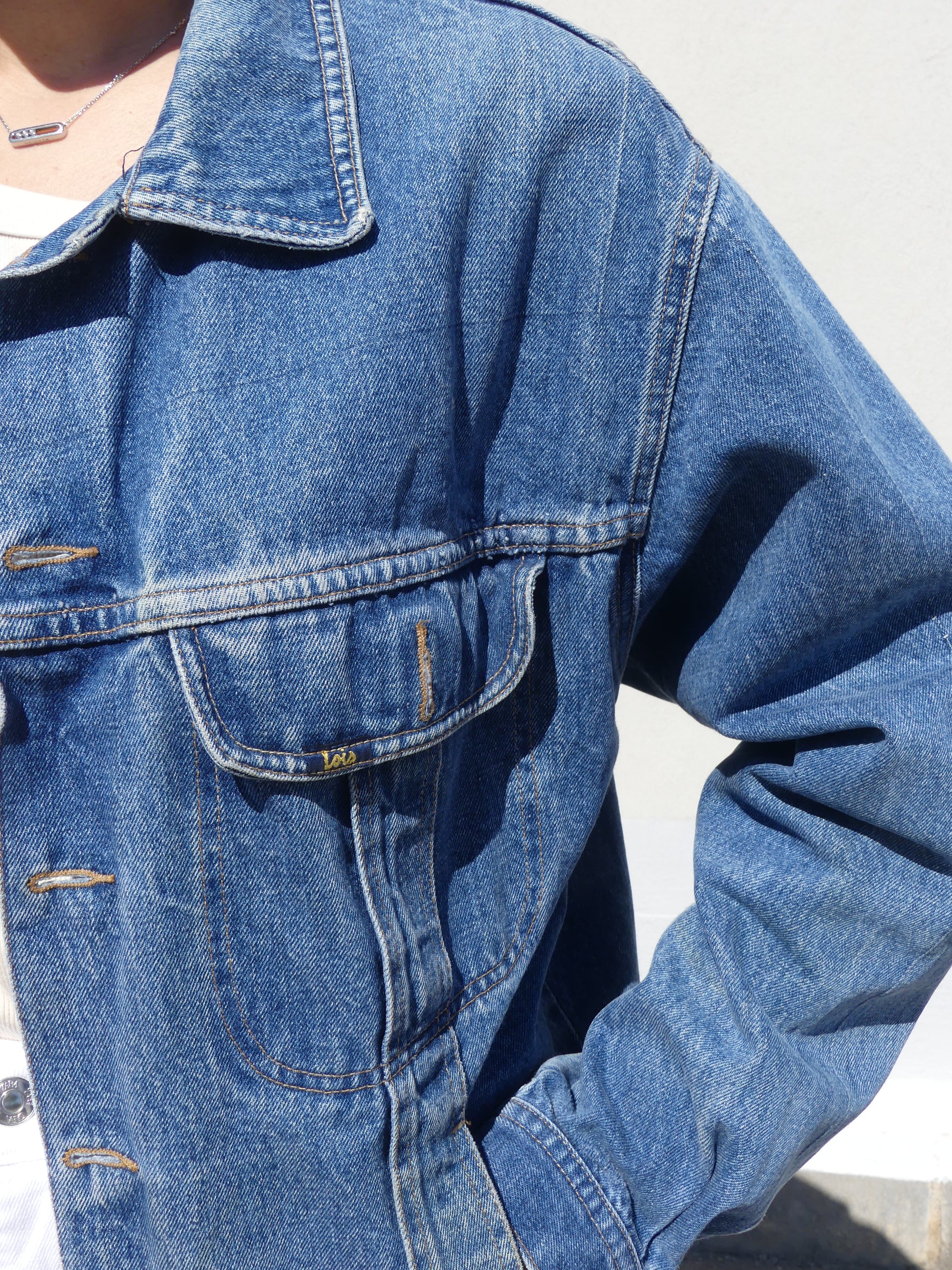 LOIS VINTAGE DENIM JACKET - La Vague Vintage Shop 