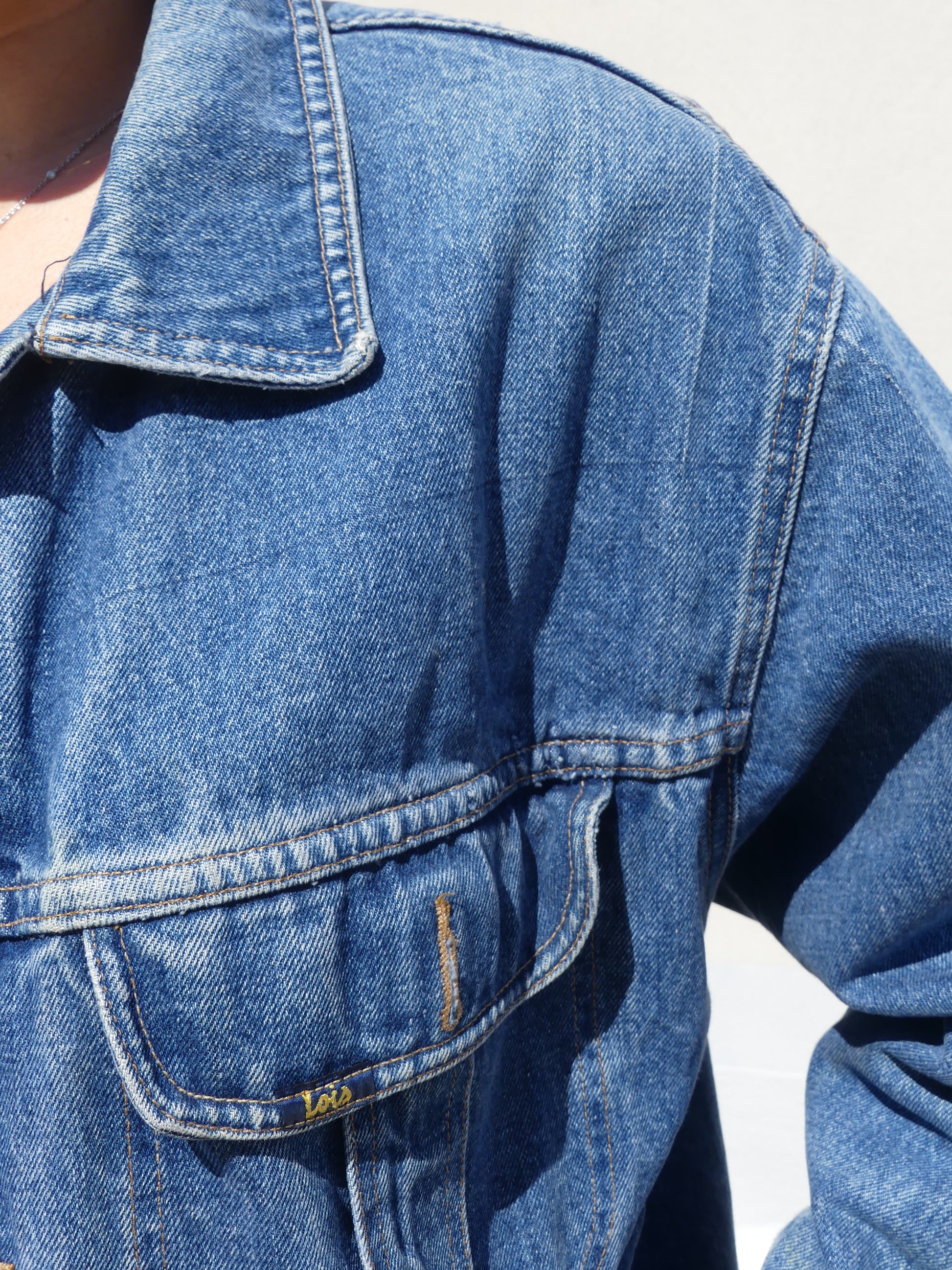 LOIS VINTAGE DENIM JACKET - La Vague Vintage Shop 