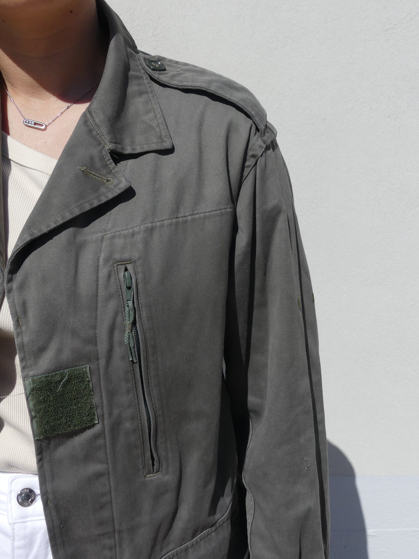 SIERRA VINTAGE MILITARY JACKET - La Vague Vintage Shop 