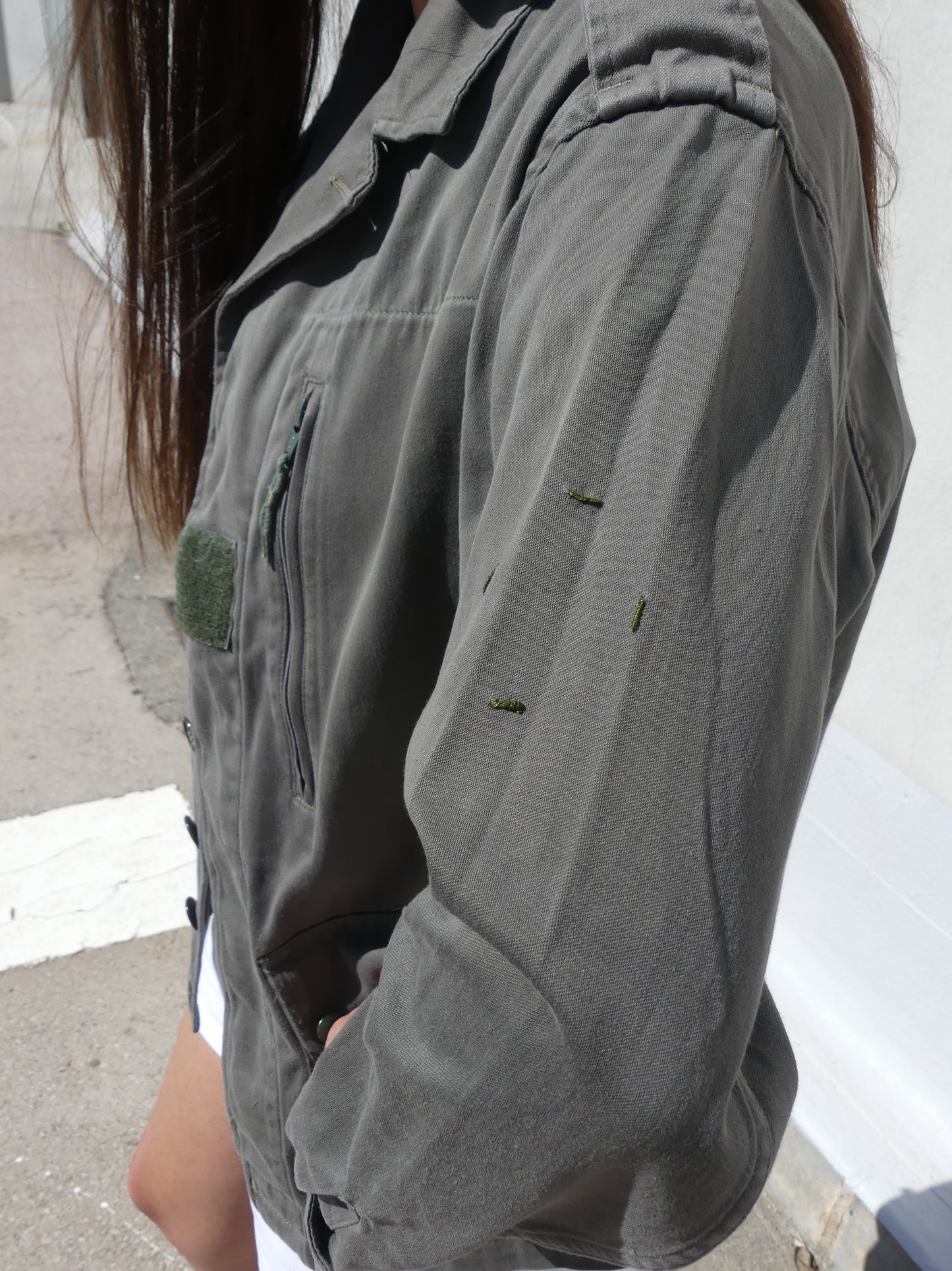 SIERRA VINTAGE MILITARY JACKET - La Vague Vintage Shop 