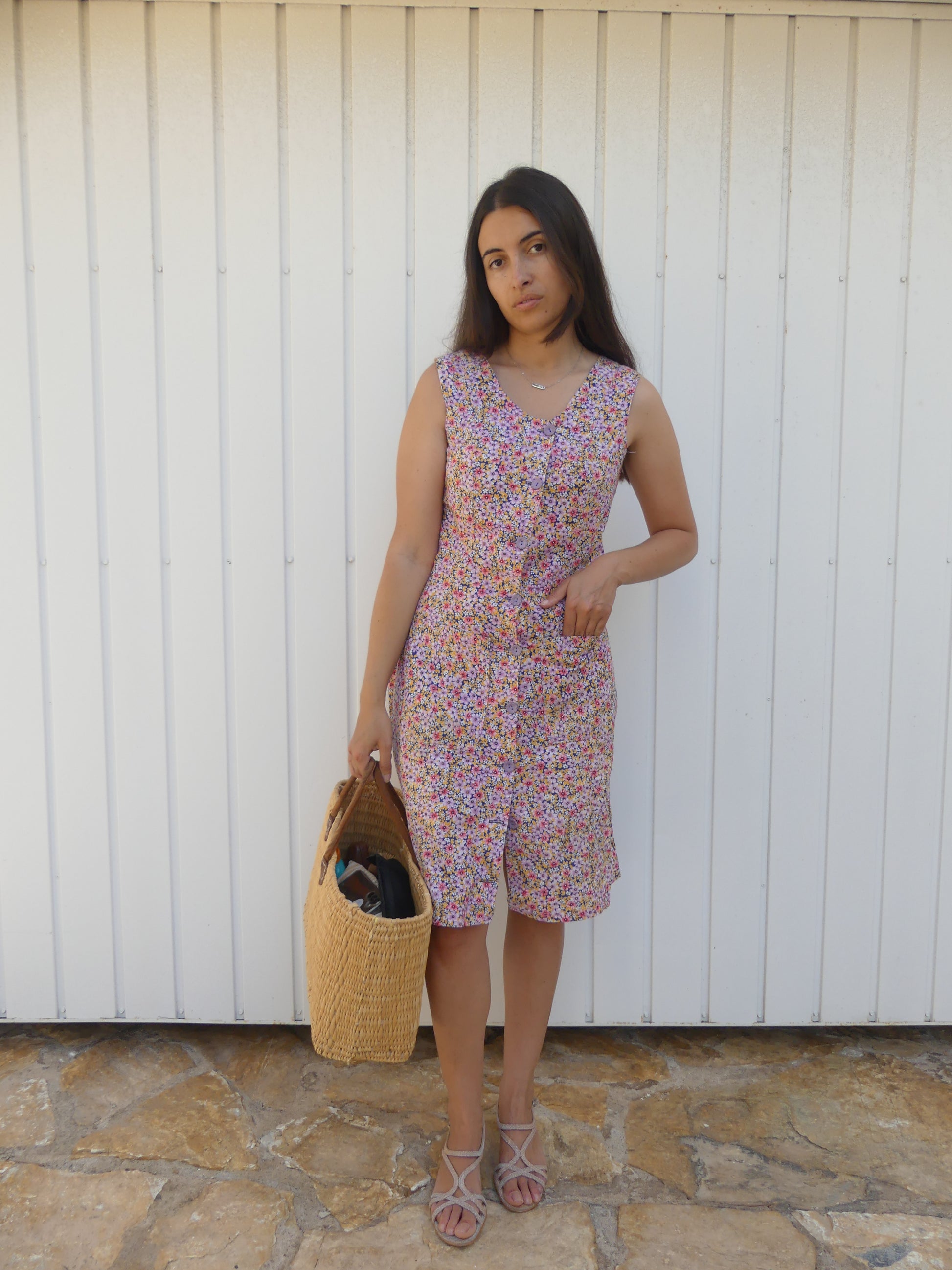 EMMA VINTAGE DRESS - La Vague Vintage Shop 