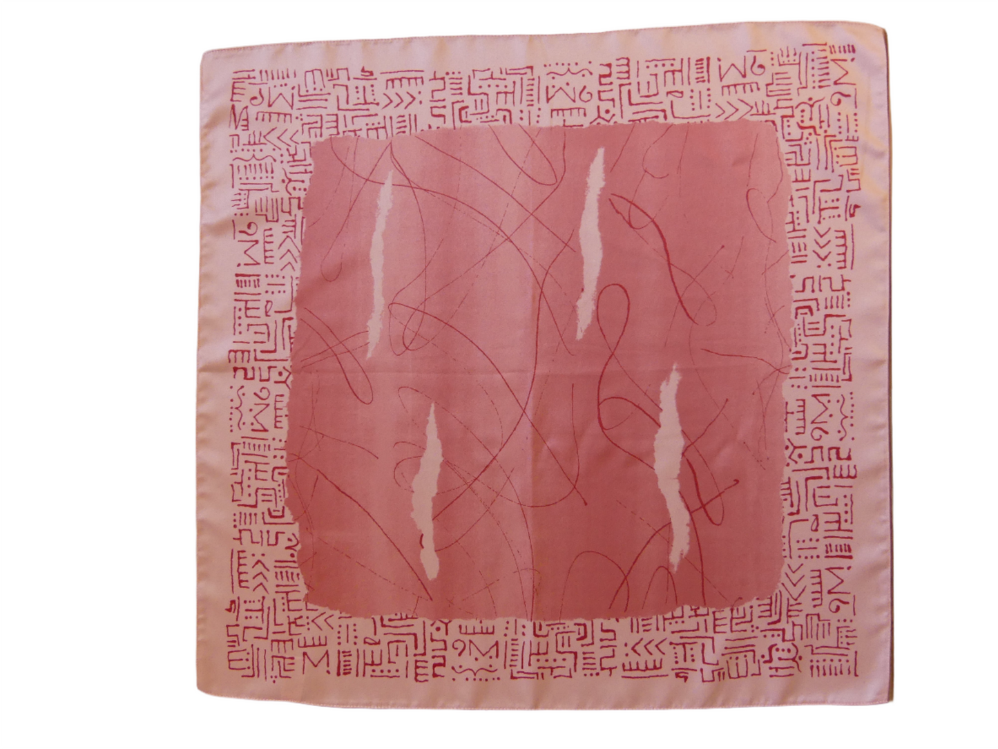 PINK SQUARE FOULARD